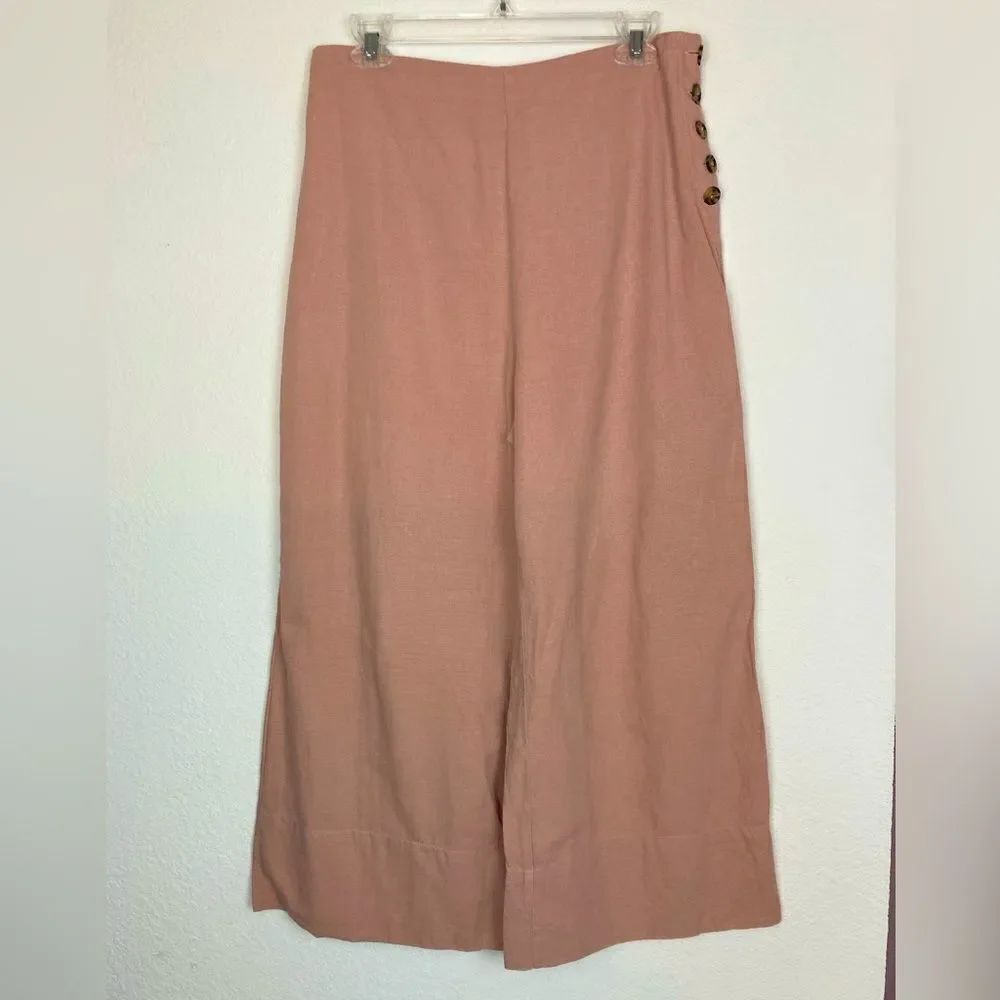 Good Luck Gem pastel sailor pants w/ elastic waist, side buttons, pockets